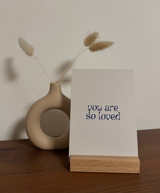 Postkarte “you‘re so loved“